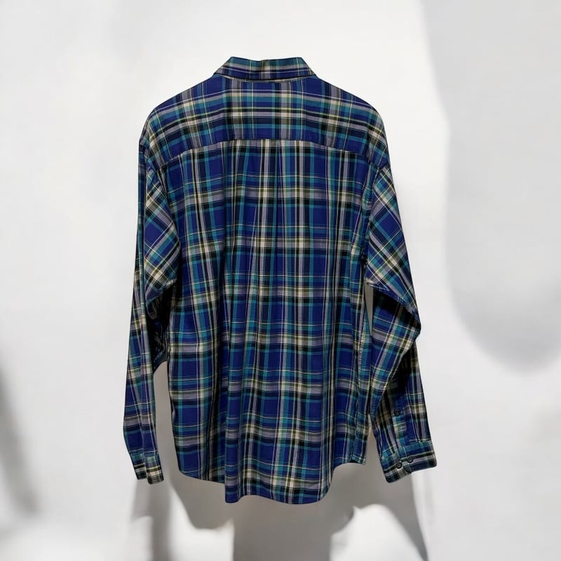 00s Patagonia フランネルシャツ ブルーチェック柄 Mサイズ 極美