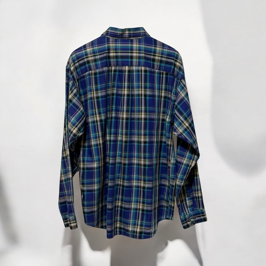 00s Patagonia フランネルシャツ ブルーチェック柄 Mサイズ 極美