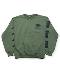 【 NEW ITEM】DISK UFO クルーネックスウェット オリーブ ARK CLOTHING