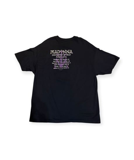 【USED】2000s MADONNA マドンナ SS T-SHIRTS BLACK XLサイズ USA製