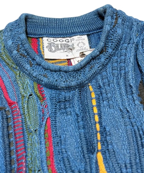 【USED】1990s COOGI クージー コットンニット オーストラリア製 Mサイズ