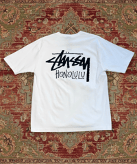 【NEW ITEM】 STUSSY  HONOLULU ホノルル限定  SS T-SHIRT ホワイト