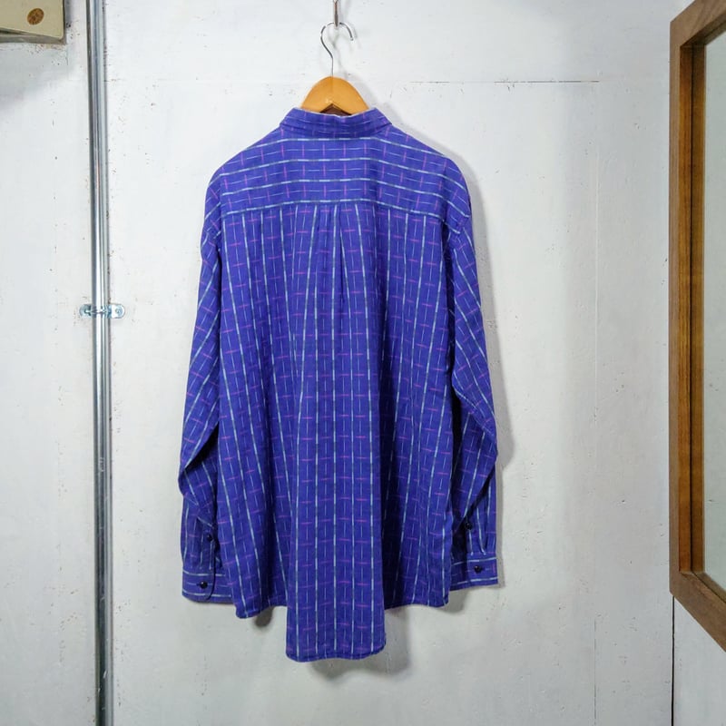 USED 1980s~1990s Patagonia フランネルシャツ ネイビー XLサイズ 