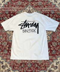 【NEW ITEM】 STUSSY  BANGOK バンコク限定  SS T-SHIRT ホワイト Lサイズ