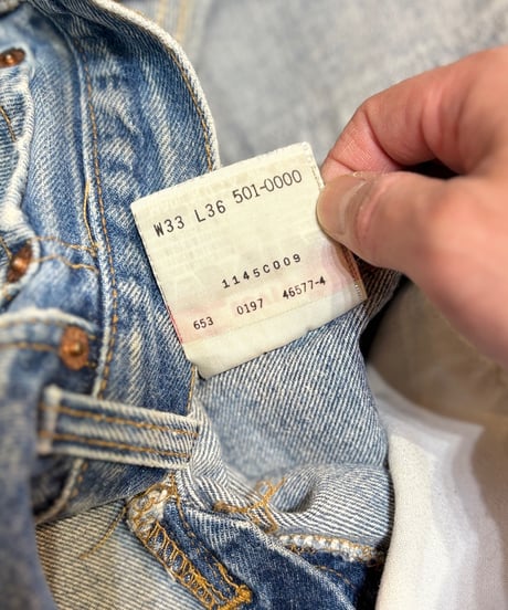 【USED】1990s Levi’s 501 デニムパンツ インディゴ W33 USA製