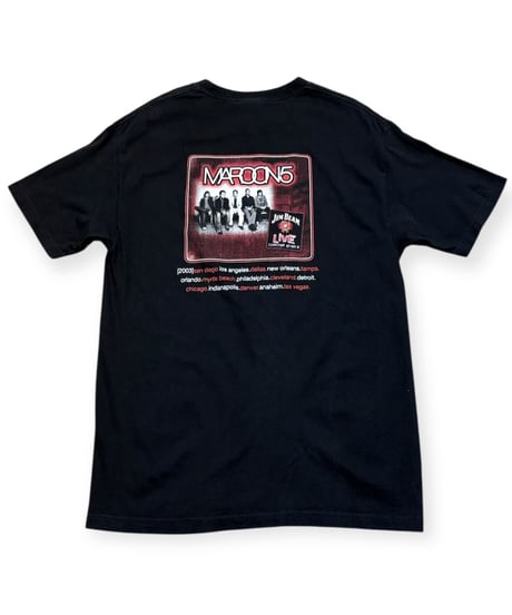【USED】2000s MAROON 5 SS T-SHIRTS BLACK Lサイズ USA製