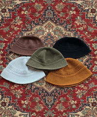DEN SOUVENIR CROCHET HAT 5色展開