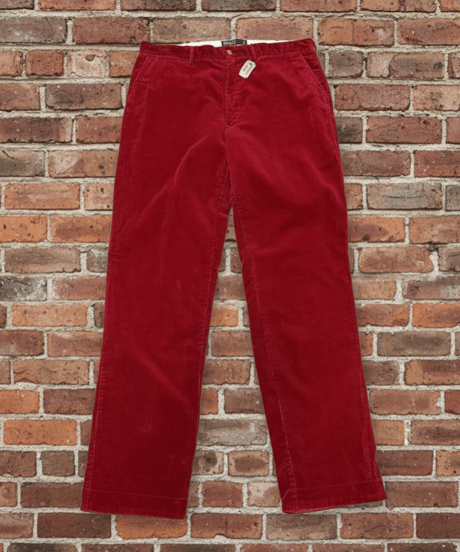 【USED】1990s Polo Ralph Lauren コーデュロイパンツ RED W36L34 レアカラー
