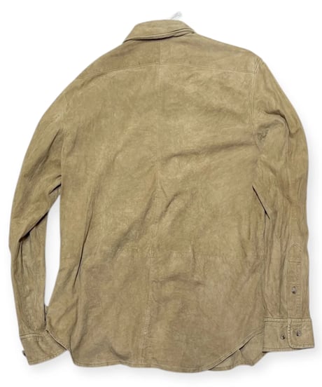 【USED】1990s Polo Ralph Lauren スエードシャツ ベージュ Mサイズ