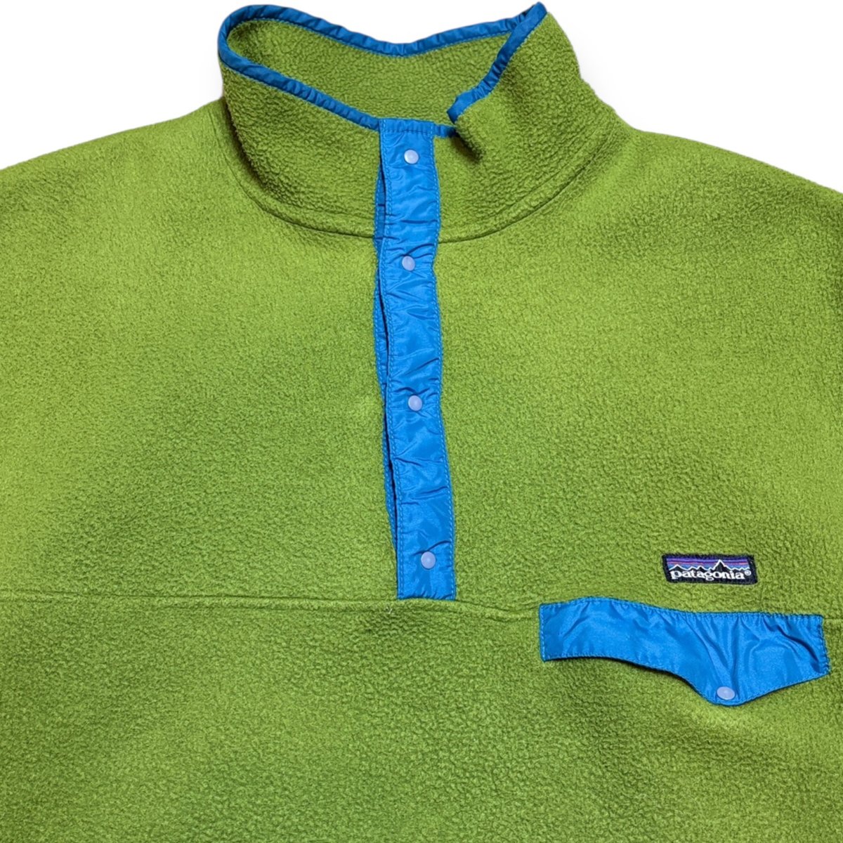 USED】1990s Patagonia パタゴニア シンチラスナップT グリーン XLサイ