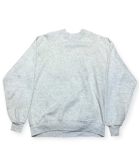 【USED】1990s JERZEES 無地スウェット クルーネック ASH XXLサイズ アメリカ製