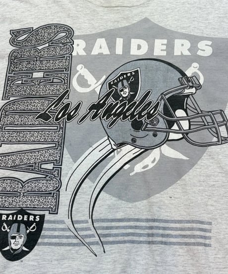 【USED】1990s Los Angels RAIDERS レイダース 半袖Tシャツ グレー  XLサイズ