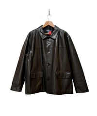 90s Polo Ralph Lauren  レザーコート  カーコート  BLACK  XLサイズ  極上美品