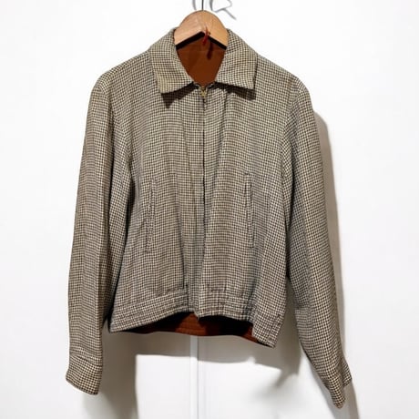 USED】 50s WEATHERCREST ギャバジャケット リバーシブル 千鳥格