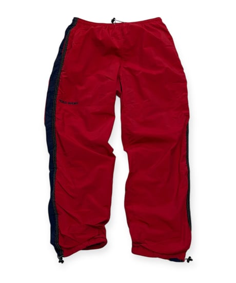 【USED】1990s POLO SPORTS ナイロンパンツ RED Lサイズ