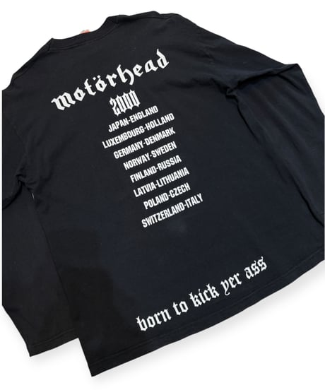 【USED】2000s MOTORHEAD LS T-SHIRTS BLACK Lサイズ
