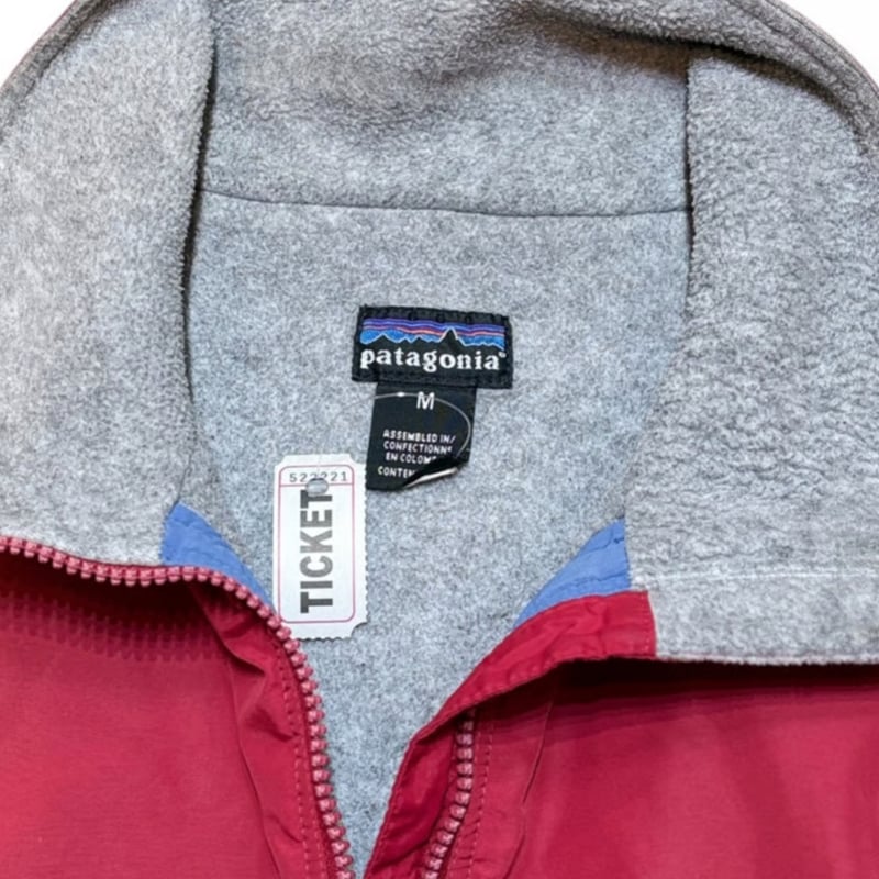 USED】1990s Patagonia パタゴニア シェルドシンチラベスト RED Mサイ