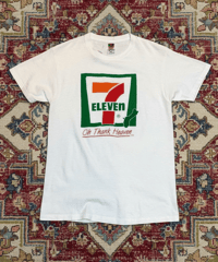 【USED】2000s 7-11 セブンイレブン SS T-SHIRTS WHITE Mサイズ