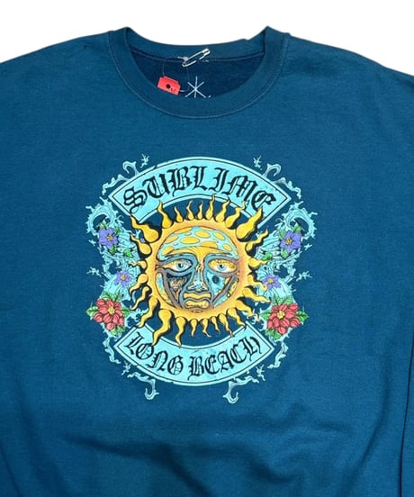 【USED】2000s SUBLIME バンド クルーネックスウェット blue Lサイズ