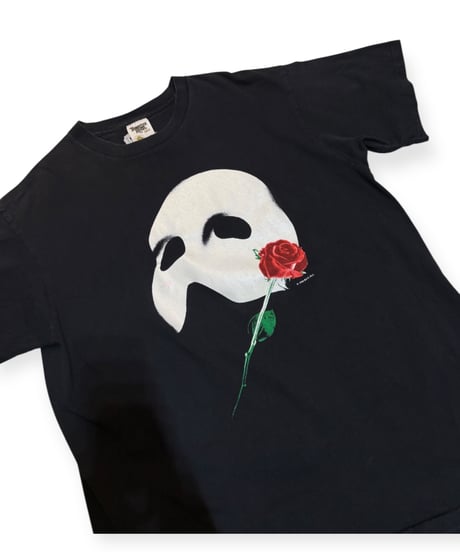 【USED】1990s オペラ座の怪人 SS T-SHIRTS BLACK XLサイズ USA製