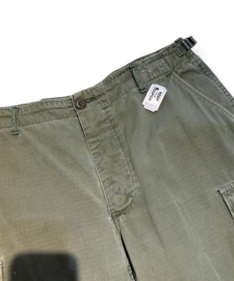 【USED】1980s US ARMY ジャングルファティーグパンツ M-R カットオフショーツ