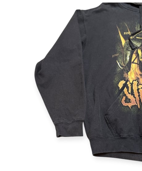 【USED】2000s SLIPKNOT スウェットフーディ BLACK Lサイズ 両面プリント