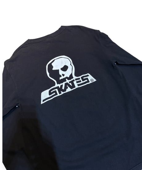 【USED】2000s SKULL SKATES SNFU LS T-SHIRTS BLACK Lサイズ