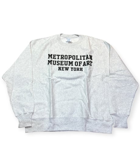 【NEW ITEM】Champion RW THE MET メトロポリタンミュージアム クルーネックスウェット ASH GRAY XLサイズ
