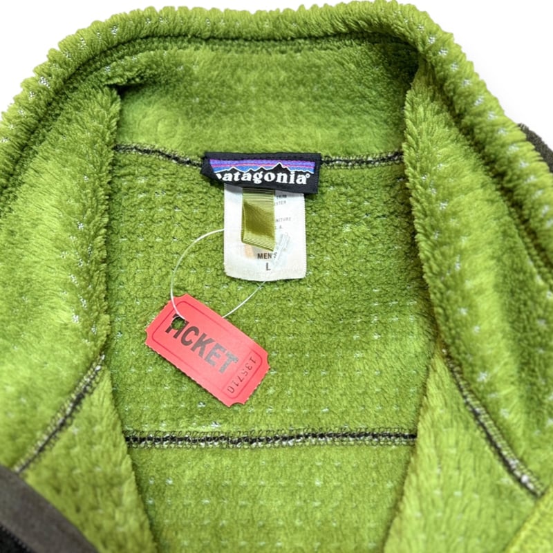 Patagonia Vintage フリース Made in USA Lサイズ USED】 00s Patagonia R4 フリースジャケット Lサイズ ロデン