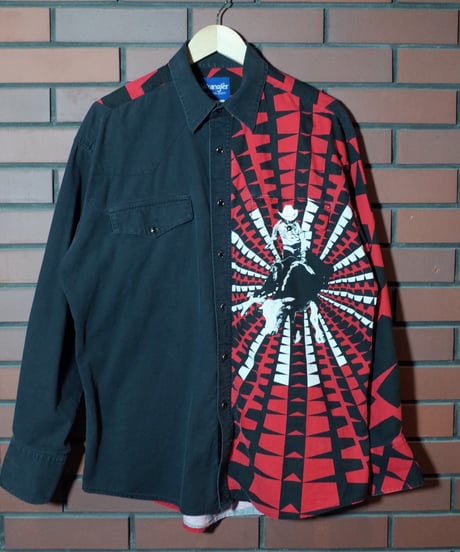 90年代頃のWrangler！ウエスタンシャツ！とにかくデザインが最高！Mサイズ