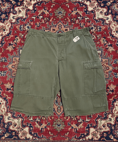 【USED】1980s US ARMY ジャングルファティーグパンツ M-R カットオフショーツ