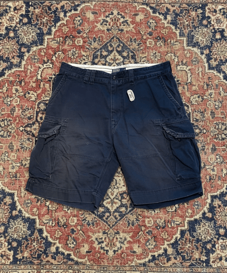 【USED】2000s Polo Ralph Lauren カーゴショートパンツ NAVY W38インチ