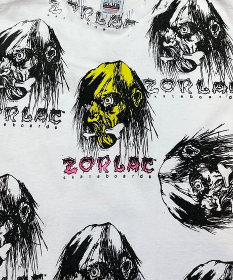 【USED】2000s ZORLAC ゾーラック Bootleg マルチプリント Lサイズ