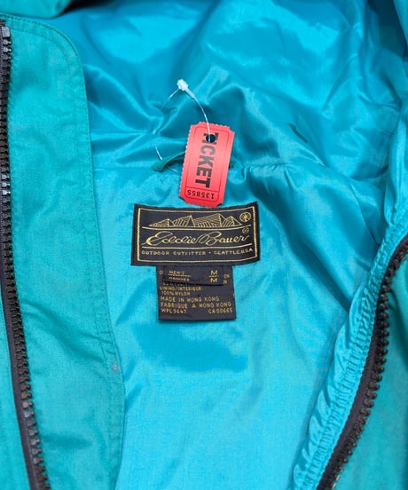 【DEADSTOCK】 80s EDDIE BAUER エディーバウアー マウンテンパーカー  GREEN  GORE-TEX  Mサイズ 香港製