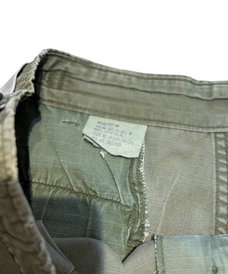 【USED】1980s US ARMY ジャングルファティーグパンツ M-R カットオフショーツ