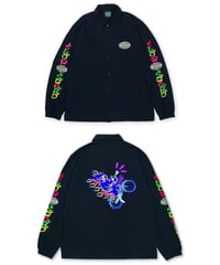 Slow Squad International "Mamachari Neon Cotton Coach Jacket"