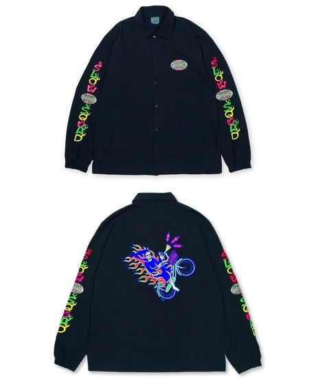 Slow Squad International "Mamachari Neon Cotton Coach Jacket"