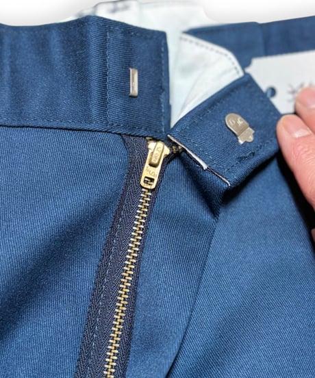【DEADSTOCK】1980s Dickies 874 ワークパンツ NAVY W34L34 タロンジップ