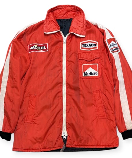 【USED】1970s Marlboro マルボロ TEXACO レーシングジャケット キルティング