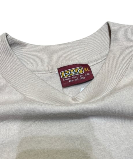 【USED】1990s SANTACLUZ サンタクルズ 半袖Tシャツ ベージュ  XLサイズ NHSカラータグ