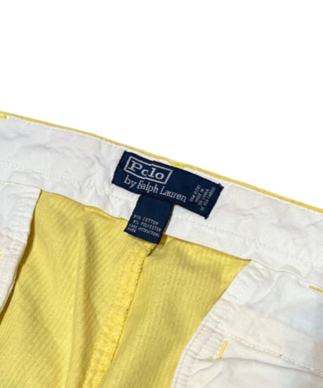 【USED】1990s Polo Ralph Lauren コーデュロイパンツ イエロー W36L34 レアカラー
