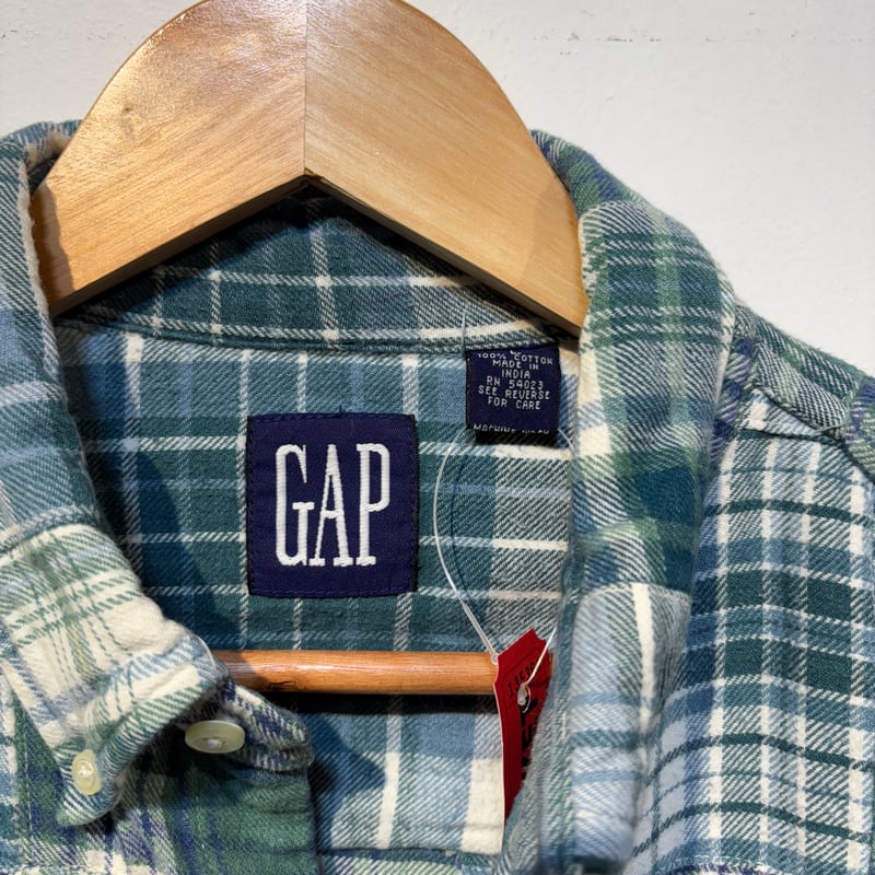 90年代OLD GAP！非常に珍しいネルシャツ生地のパッチワークBD