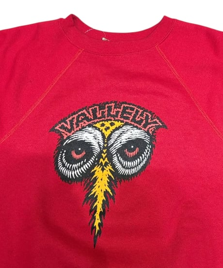 【USED】1980s POWELL PERALTA MIKE VALLELY マイクバレリー クルーネック RED Lサイズ 極美品