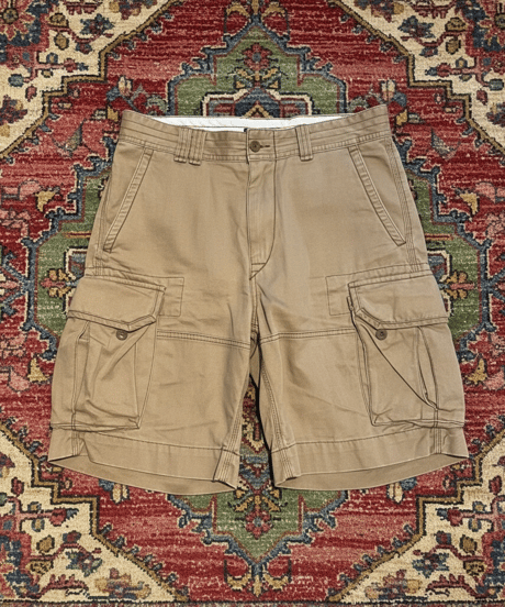 【USED】2000s Polo Ralph Lauren カーゴショートパンツ khaki W32インチ