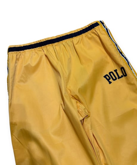 【USED】1990s POLO SPORTS ナイロンパンツ イエロー LLサイズ