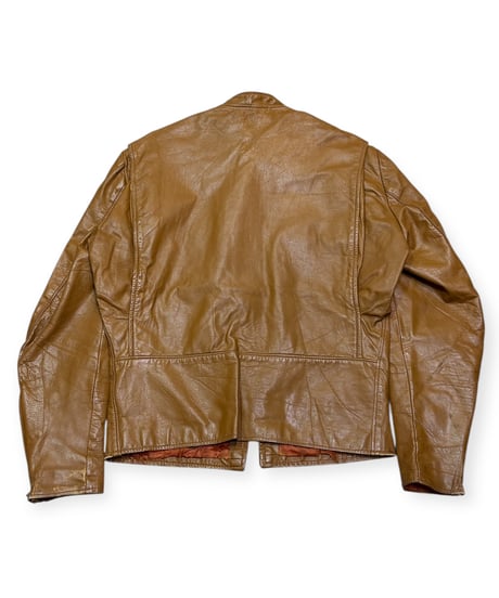 【USED】1970s HARLEY-DAVIDSON AMF シングルライダースジャケット ハーレーダビッドソン 革ジャン ブラウン