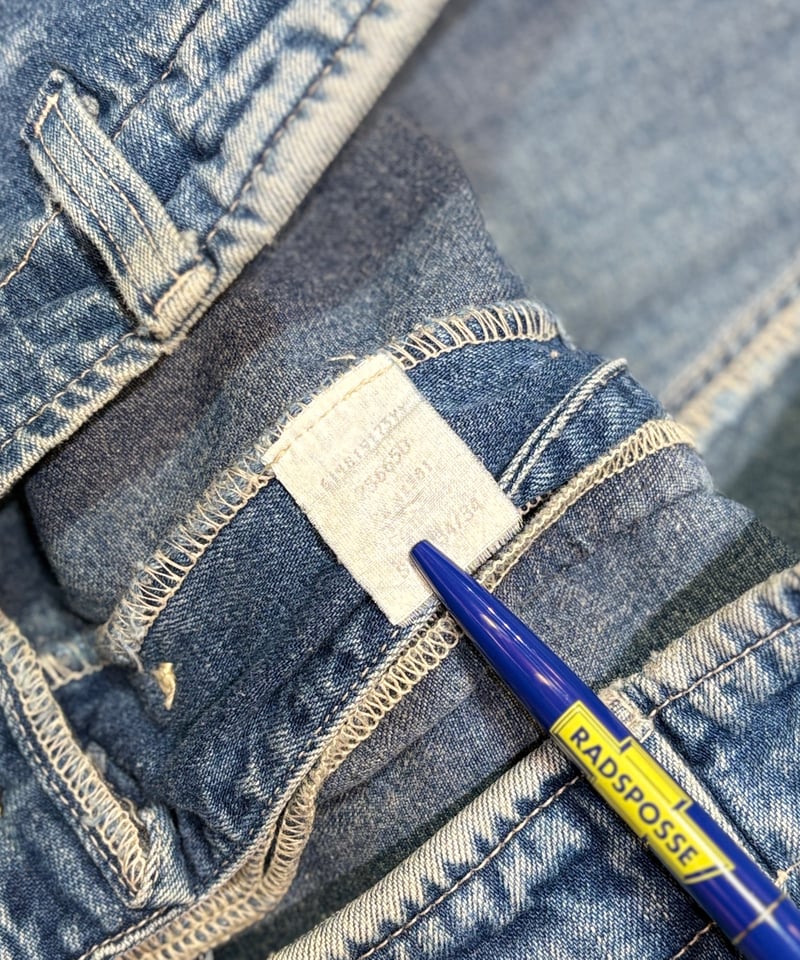 USED】1990s RRL デニムカーゴパンツ インディゴ 三つ星タグ期 W34 USA