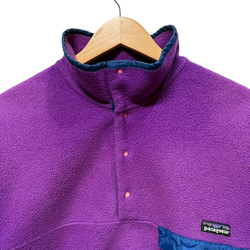 90s Patagonia シンチラスナップT ブライトパープル Lサイズ 雪