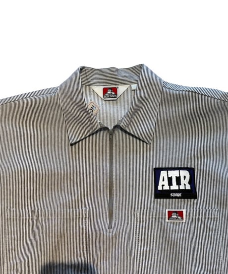 BEN DAVIS ワークシャツ ヒッコリーストライプ ATR PATCH