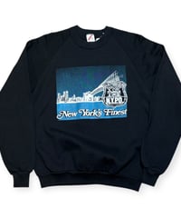 【USED】1990s NYPD NEW YORK’S FINEST クルーネックスウェット ブラック Lサイズ アメリカ製